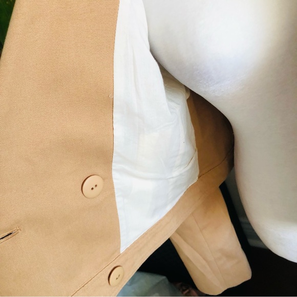 HP ✨ZARA | 100% Cotton Gold button coat/blazer 100% cotton - Picture 10 of 15